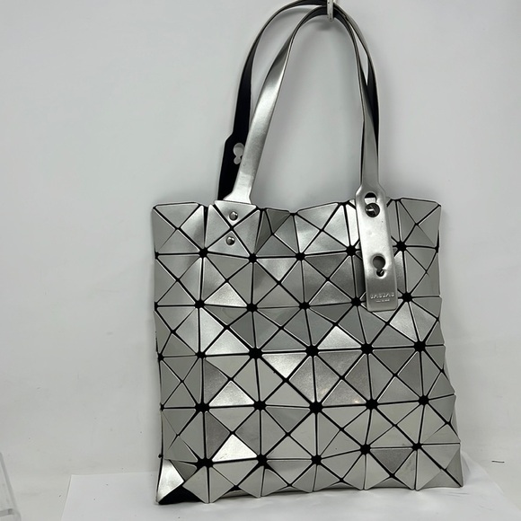 Bao Bao Issey Miyake Silver Lucent Tote - Picture 1 of 12